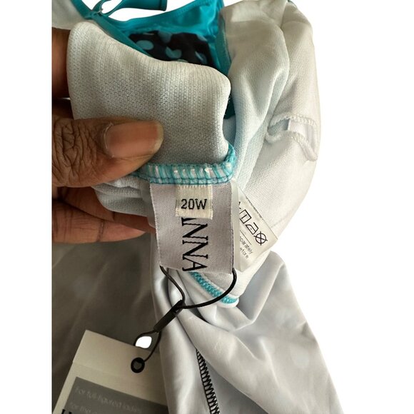 Hanna Nikole 2pc Tankini Swimsuit Set Boyshorts Size 20W Plus SIzeTummy Control - Picture 8 of 12